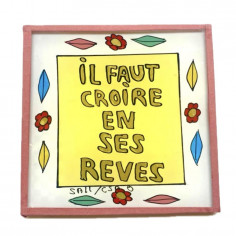 Peinture sous verre 10x10...