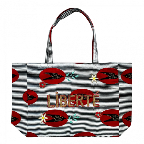 Kossiwa bag embroidered LIBERTE