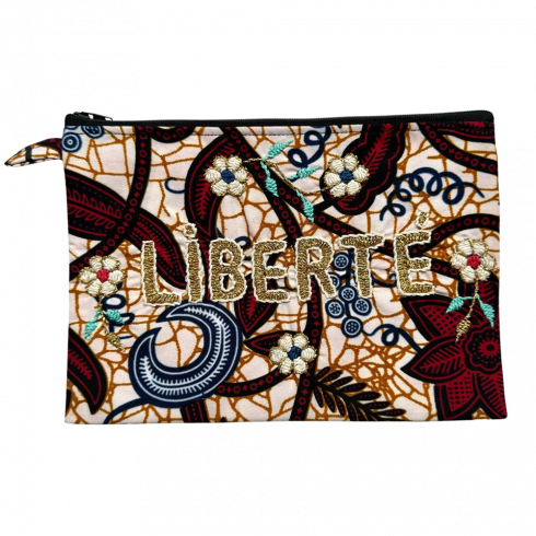 Pochette brodée MM Liberté
