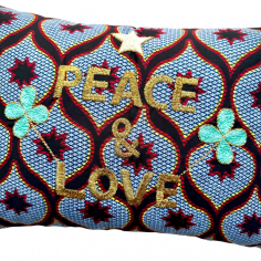 Embroidered cushion PEACE... 2