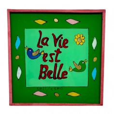 Peinture sous verre 10x10...