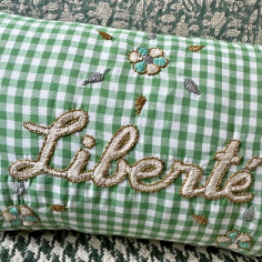 Mini embroidered cushion... 2
