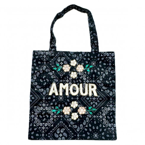 Lisette embroidered bag AMOUR