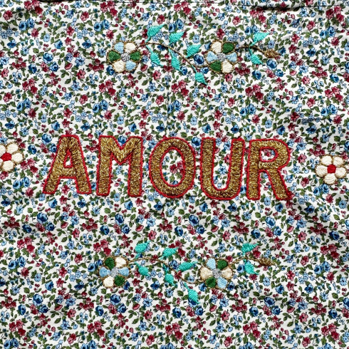 Lisette embroidered bag AMOUR