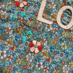 Lisette embroidered bag LOVE 2