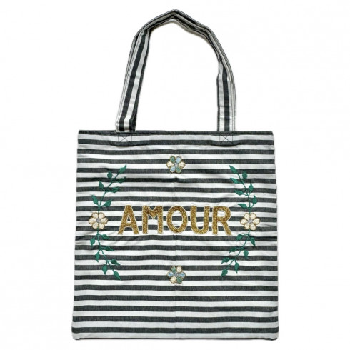 Lisette embroidered bag AMOUR