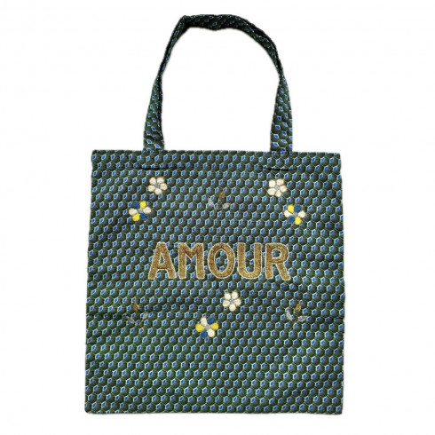 Lisette embroidered bag AMOUR
