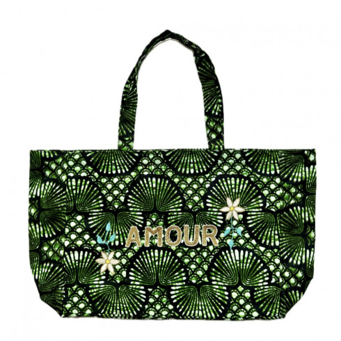 Kossiwa bag embroidered AMOUR