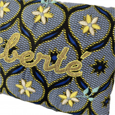 Embroidered cushion LIBERTE 2