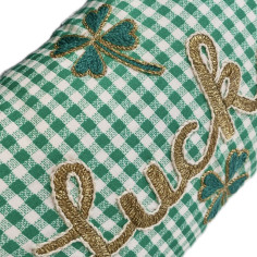 Mini embroidered cushion LUCKY 2
