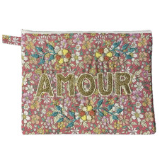 Pochette brodée MM AMOUR