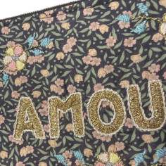 Pochette brodée MM AMOUR 2