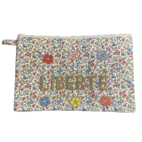 LIBERTE GM embroidered clutch