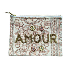 Pochette brodée MM AMOUR