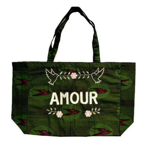 Kossiwa bag embroidered AMOUR