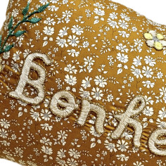 Embroidered cushion BONHEUR 2