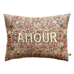 Embroidered cushion AMOUR