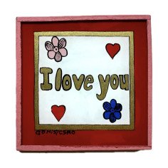 Peinture sous verre 10X10 I...