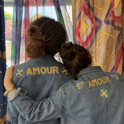 Embroidered shirt AMOUR