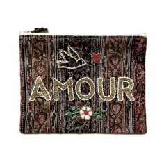 Embroidered clutch LOVE M