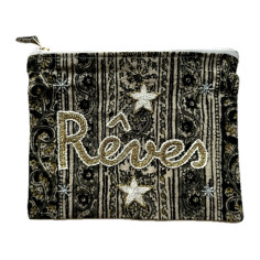 MM Rêves embroidered pouch