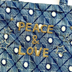 Sac Kossiwa brodé PEACE AND... 2