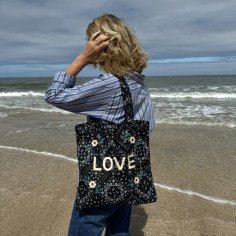Lisette embroidered bag LOVE