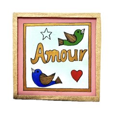 Painting under glass 10x10...