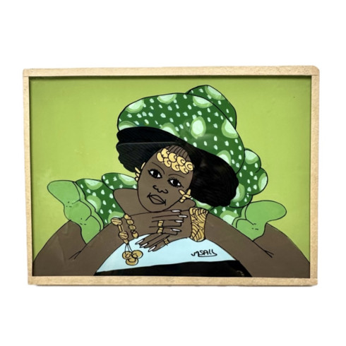 Painting under glass 16 x 12 I LOVE YOU