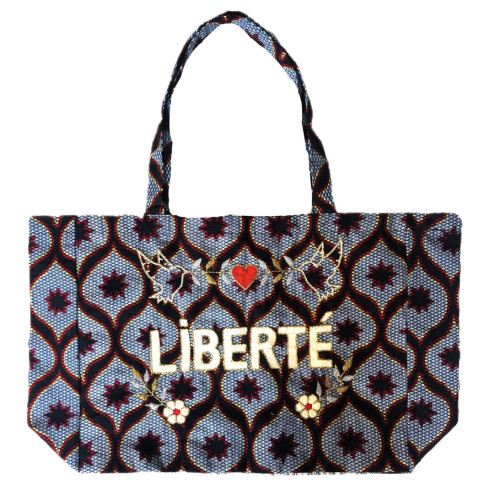 bag Kossiwa embroidered LIBERTE