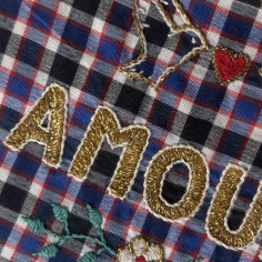 AMOUR embroidered clutch 2