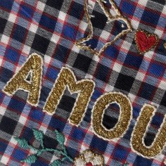AMOUR embroidered clutch 2