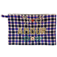 Pochette brodée MM AMOUR