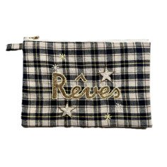 LIBERTE embroidered clutch GM