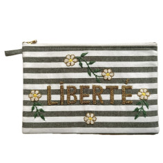 Pochette brodée GM LIBERTE