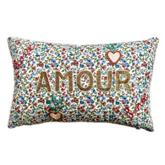 Mini coussin brodé AMOUR