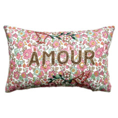 Embroidered cushion maman