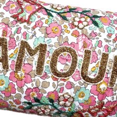 Embroidered cushion maman 2