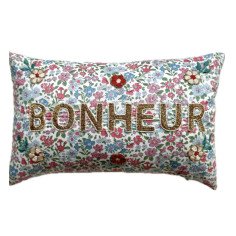 Mini embroidered cushion LOVE