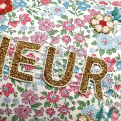 Mini embroidered cushion LOVE 2