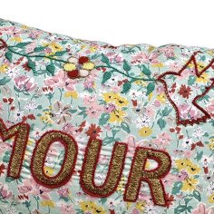 Embroidered cushion LIBERTE 2