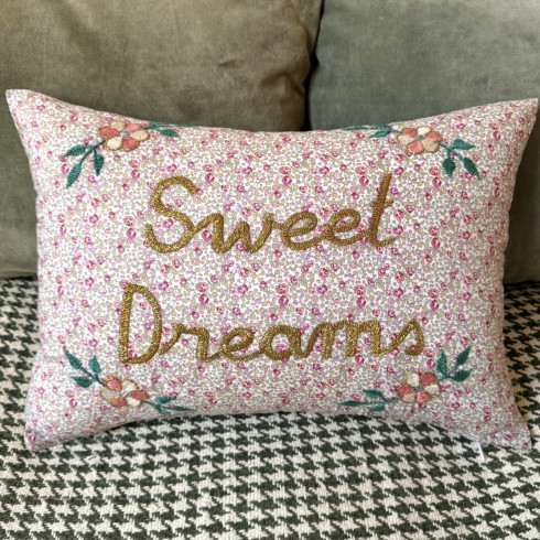 Coussin brodé Sweet Dreams