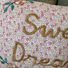 Embroidered cushion Sweet... 2
