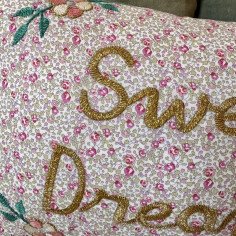 Embroidered cushion Sweet... 2