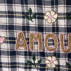 AMOUR embroidered clutch 2