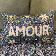 Little embroidered cushion...