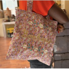 Lisette embroidered wax bag...