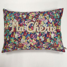 Coussin brodé Ma chérie
