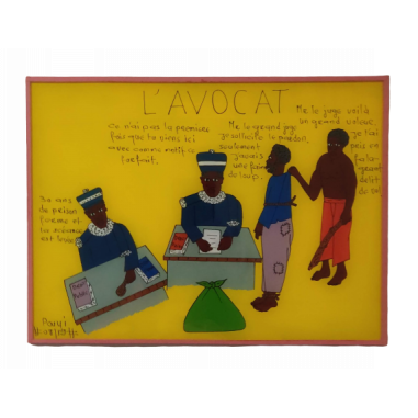 Painting under glass - occupation -...