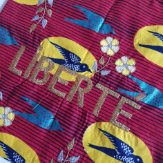 Sac wax Lisette brodé LIBERTE